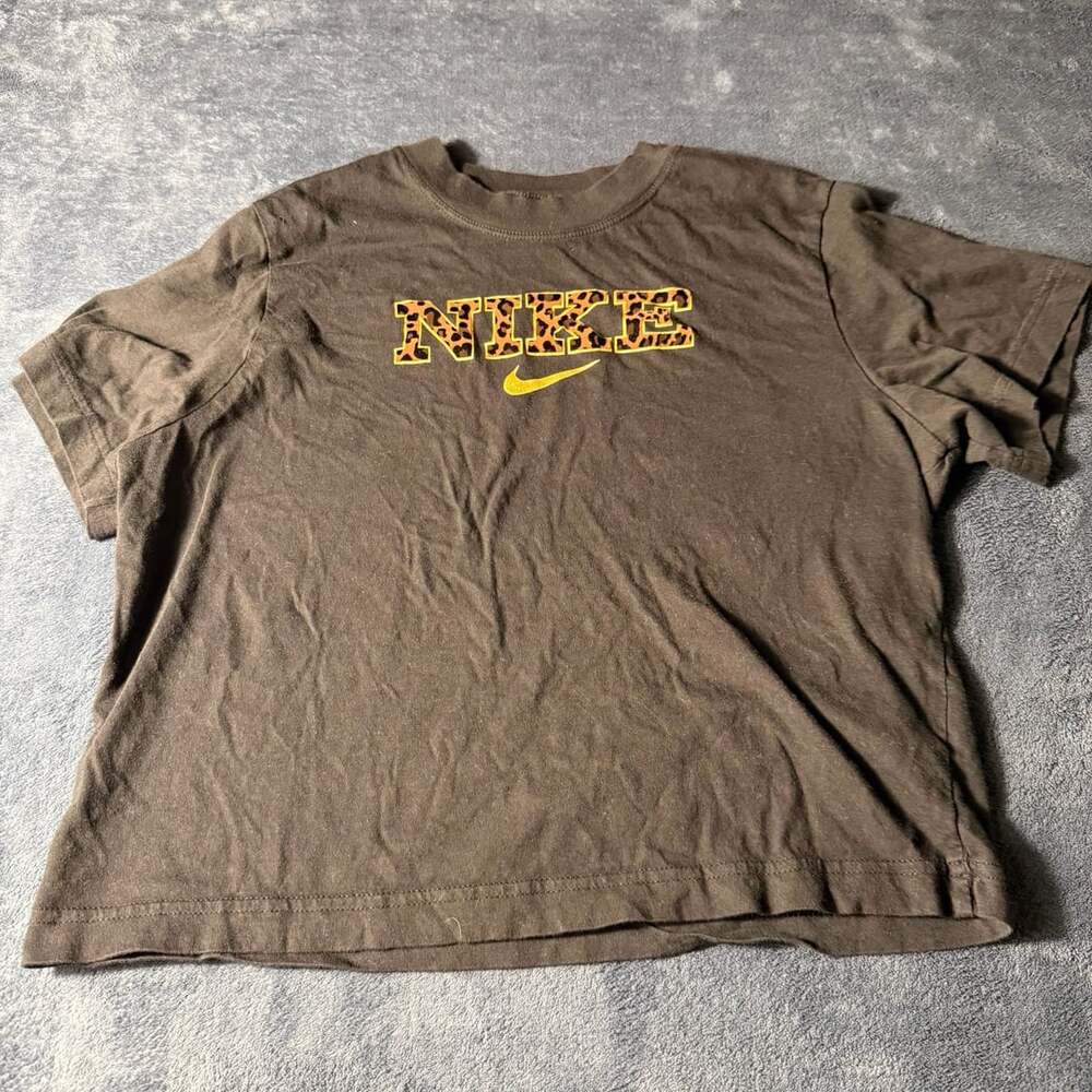 Nike Cheetah Print Graphic T-Shirt Black